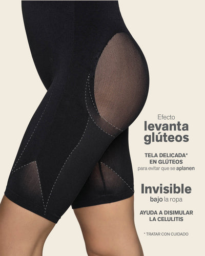 Braga faja media pierna invisible levanta glúteos