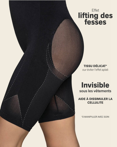 Braga faja media pierna invisible levanta glúteos