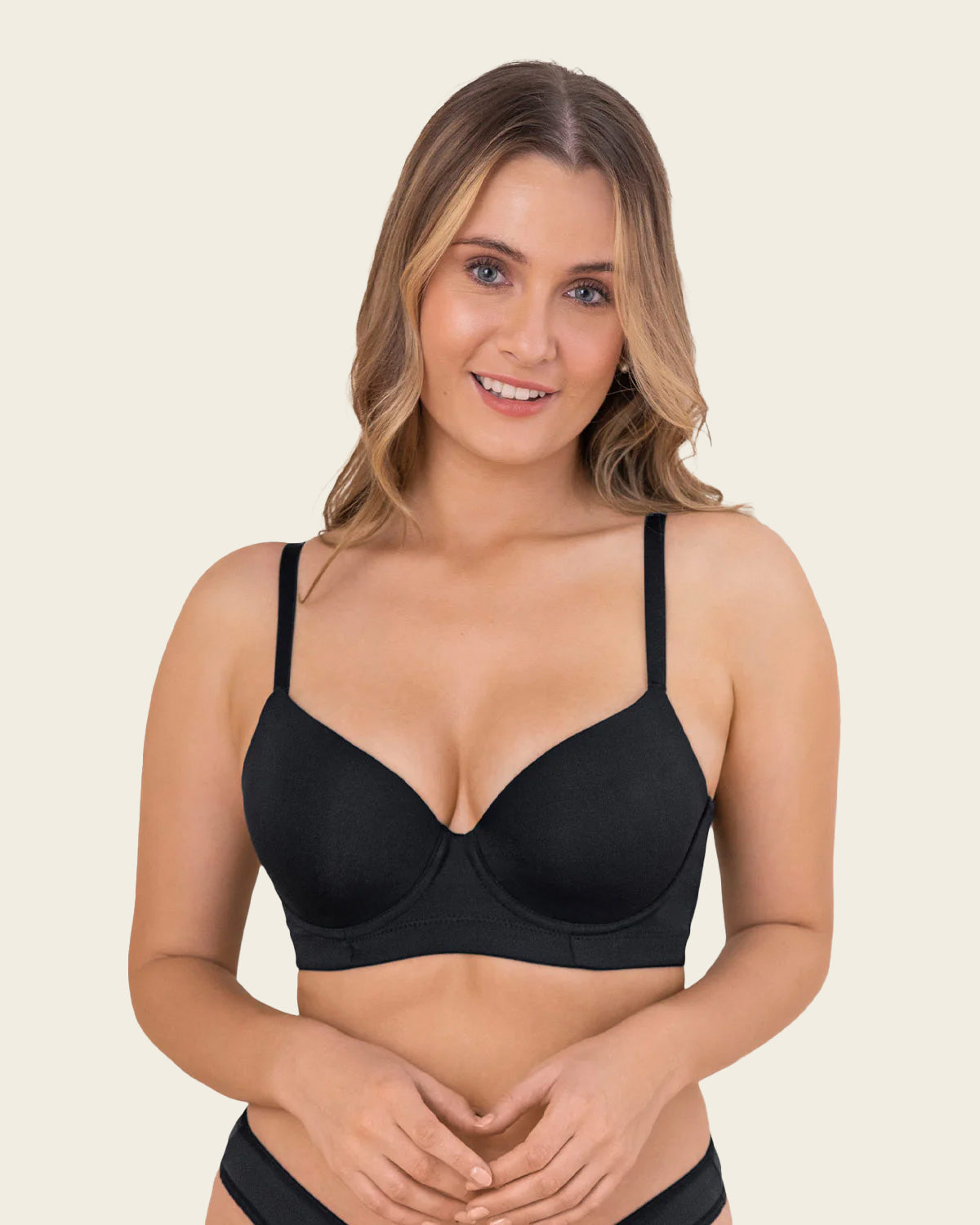 Sujetador de push up suave y buen cubrimiento en espalda