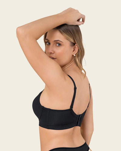 Sujetador de push up suave y buen cubrimiento en espalda