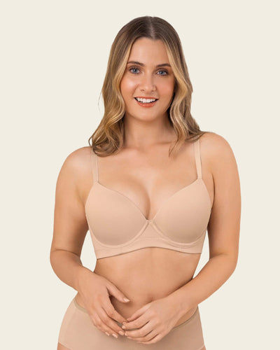 Sujetador de push up suave y buen cubrimiento en espalda
