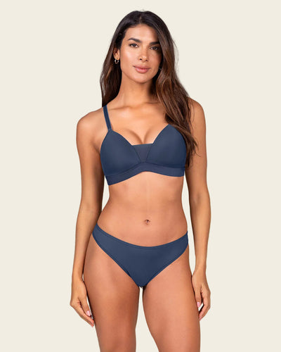 Sujetador triangular sin aro estilo top