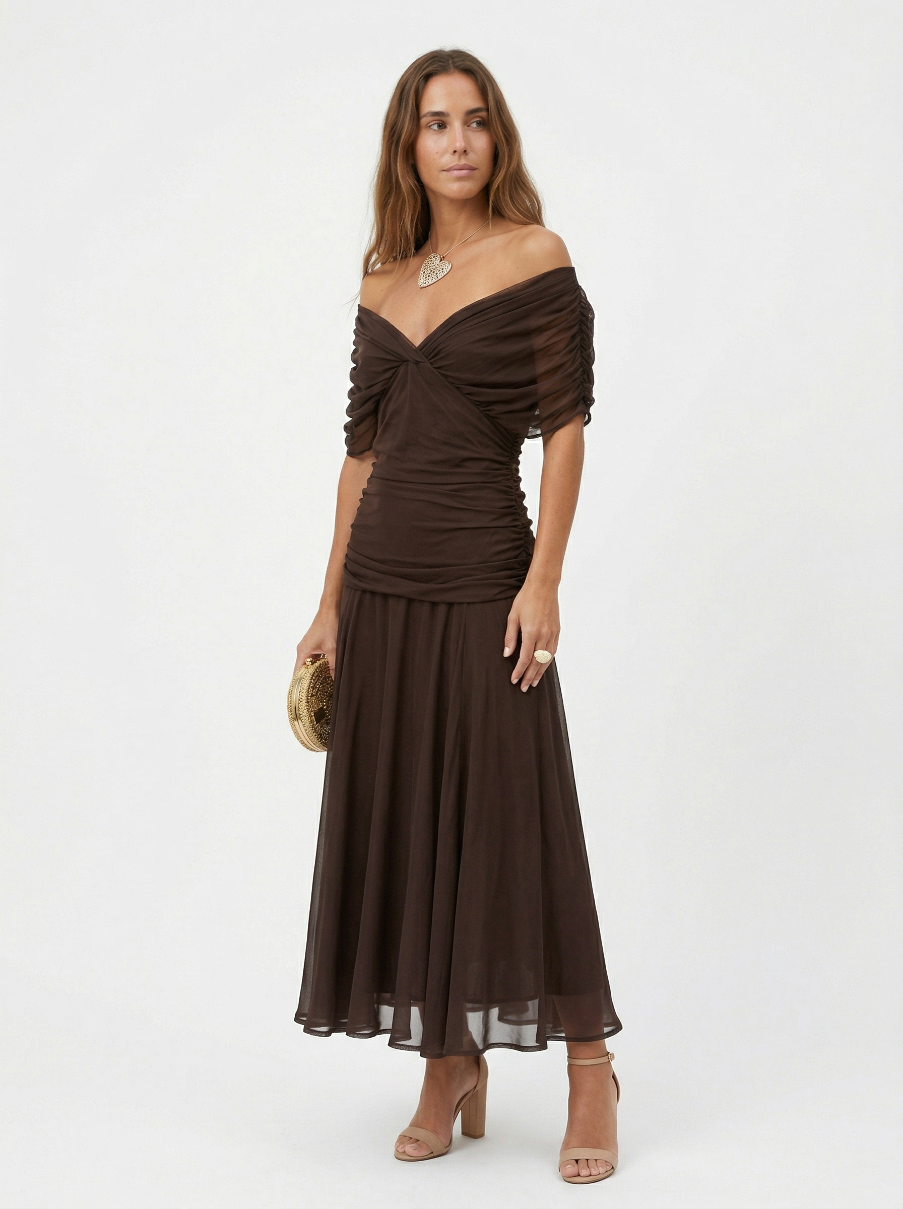 Nora | Vestido largo con cuello en v