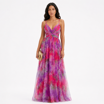 Vestido largo floral