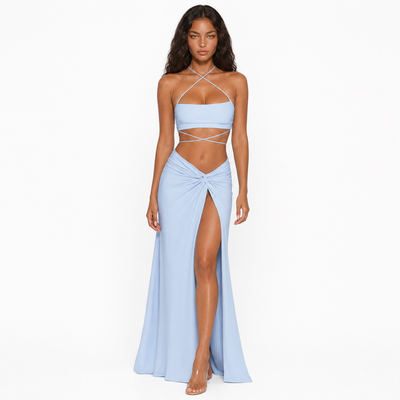 Vivianna Maxi Skirt - Baby Blue