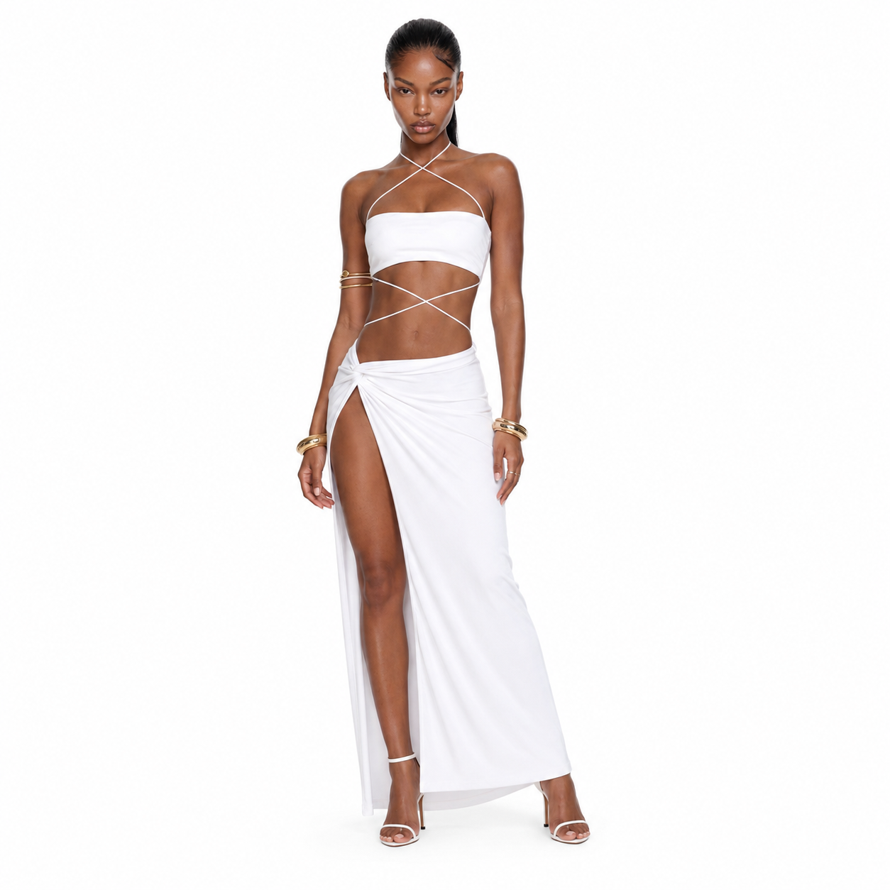 Vivianna Maxi Skirt - Beige
