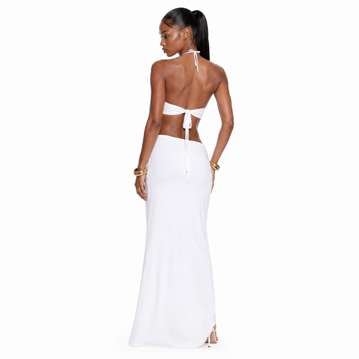 Vivianna Maxi Skirt - Beige