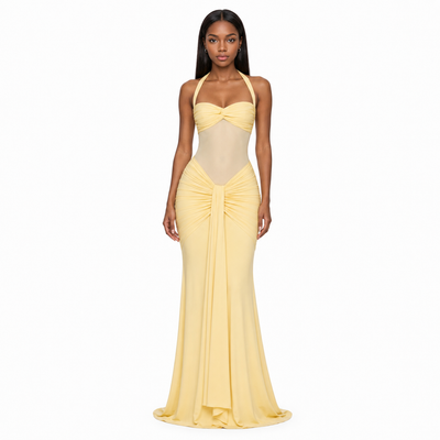 Vixen Maxi Dress - Lemon