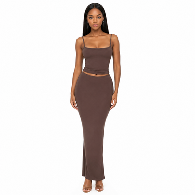 Yasmin Maxi Skirt - Chocolate