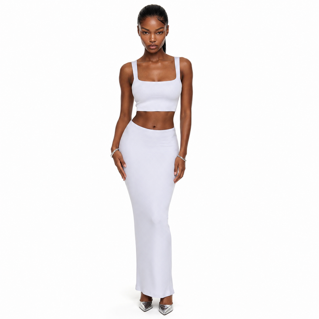 Yasmin Maxi Skirt - White