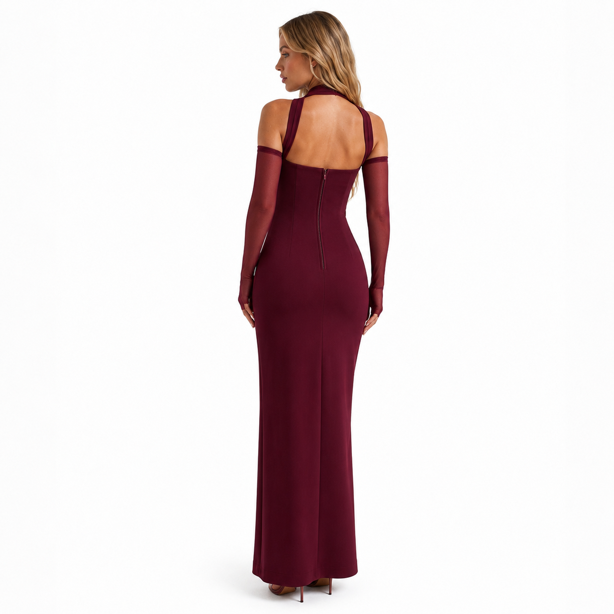 Yulia Maxi Dress - Plum Brown