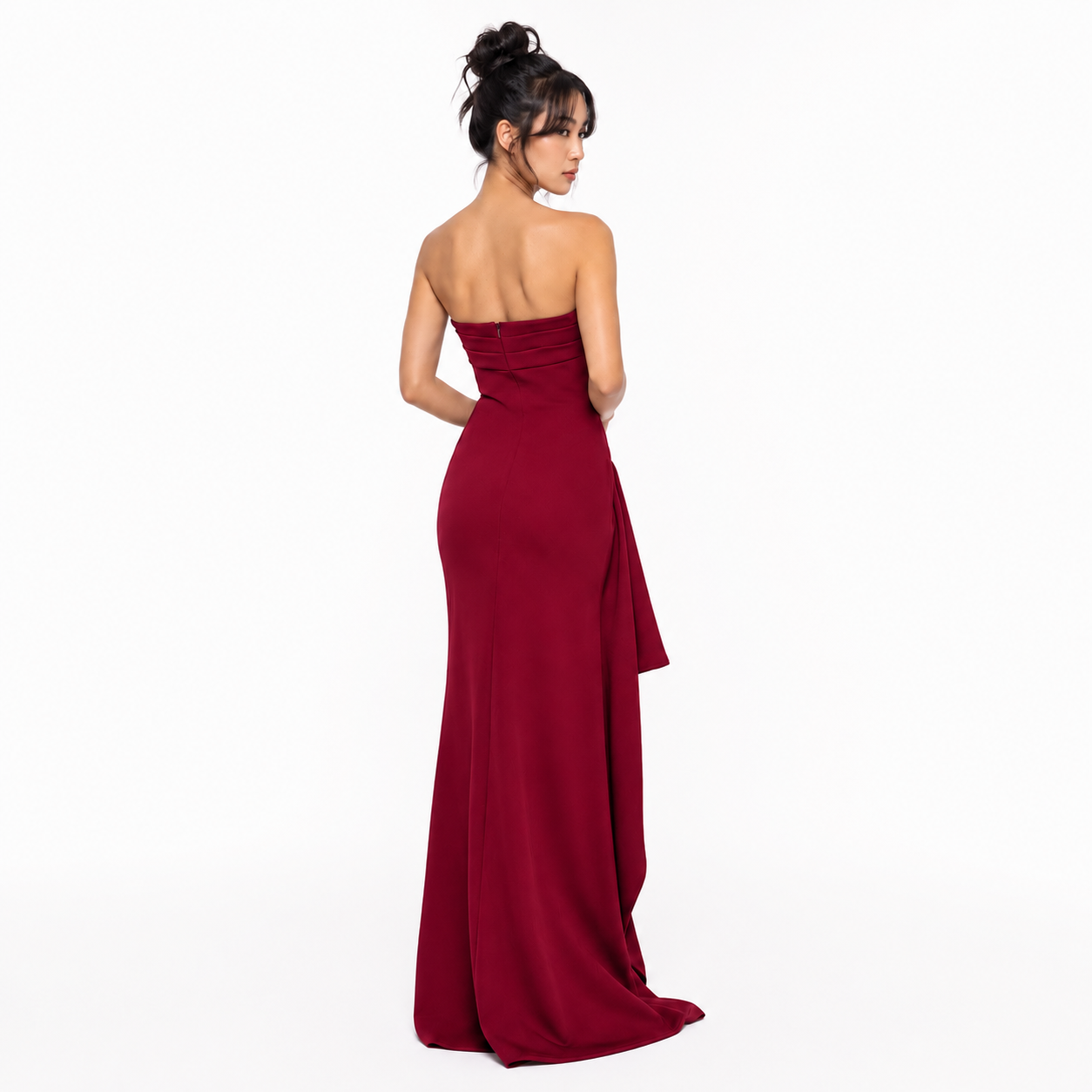Zafira Maxi Dress - Cherry Lacquer
