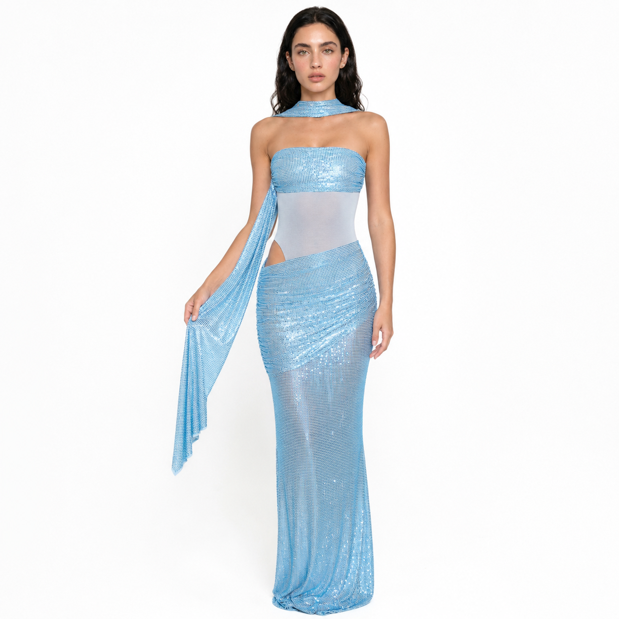 Kailani Maxi Dress - Aqua