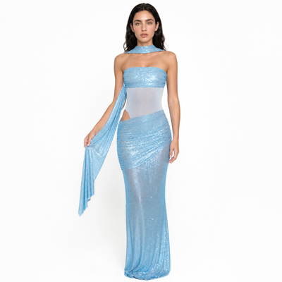 Kailani Maxi Dress - Aqua