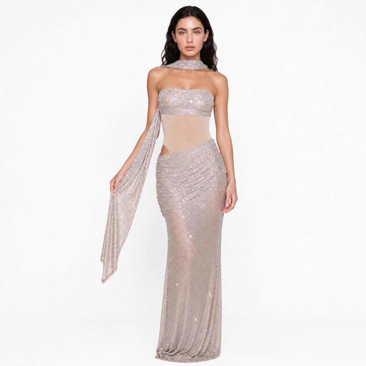 Maxi Dress - Nude