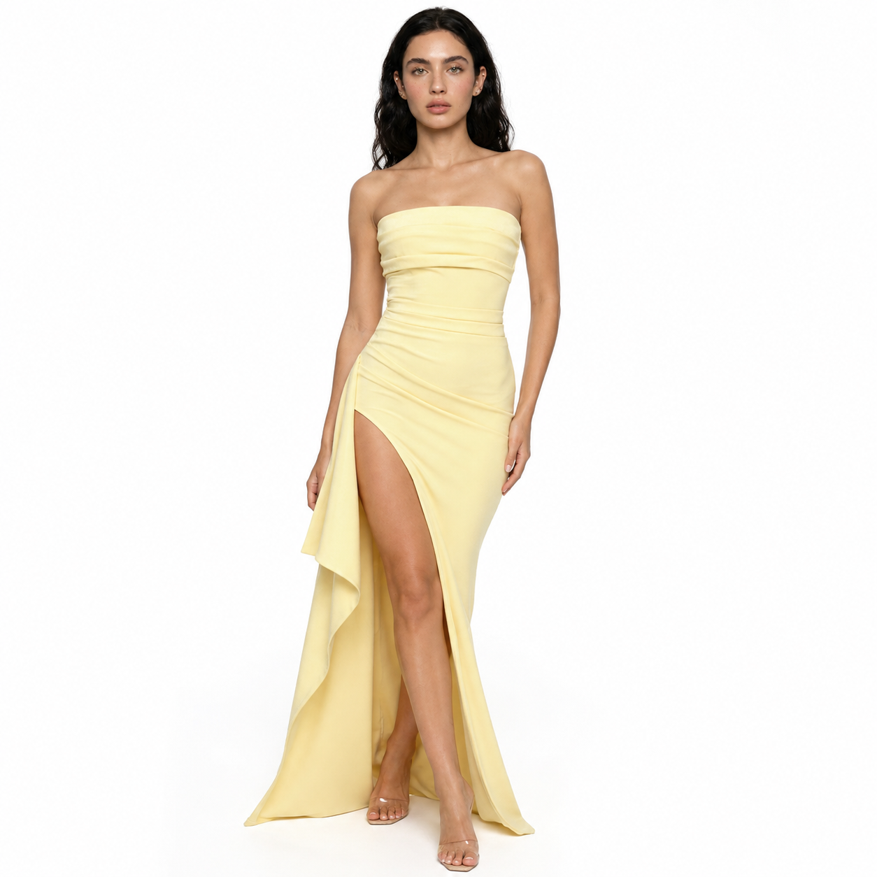 Zafira Maxi Dress - Lemon