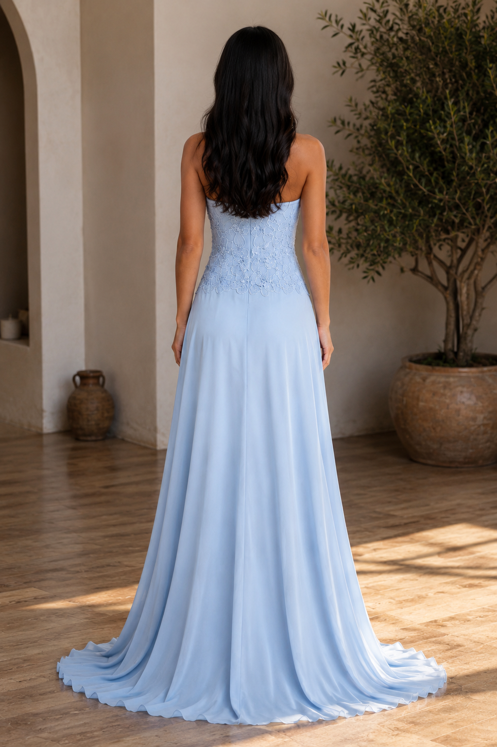 Celestia Gown | Glacier Blue