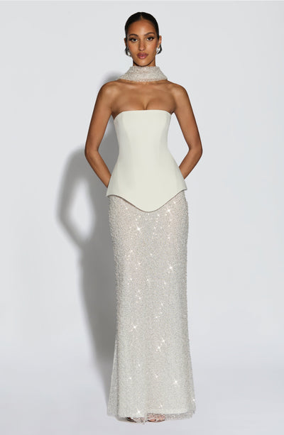 Allaire Maxi Skirt - Ivory