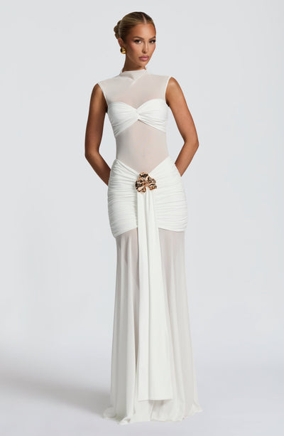Fae Maxi Skirt - White